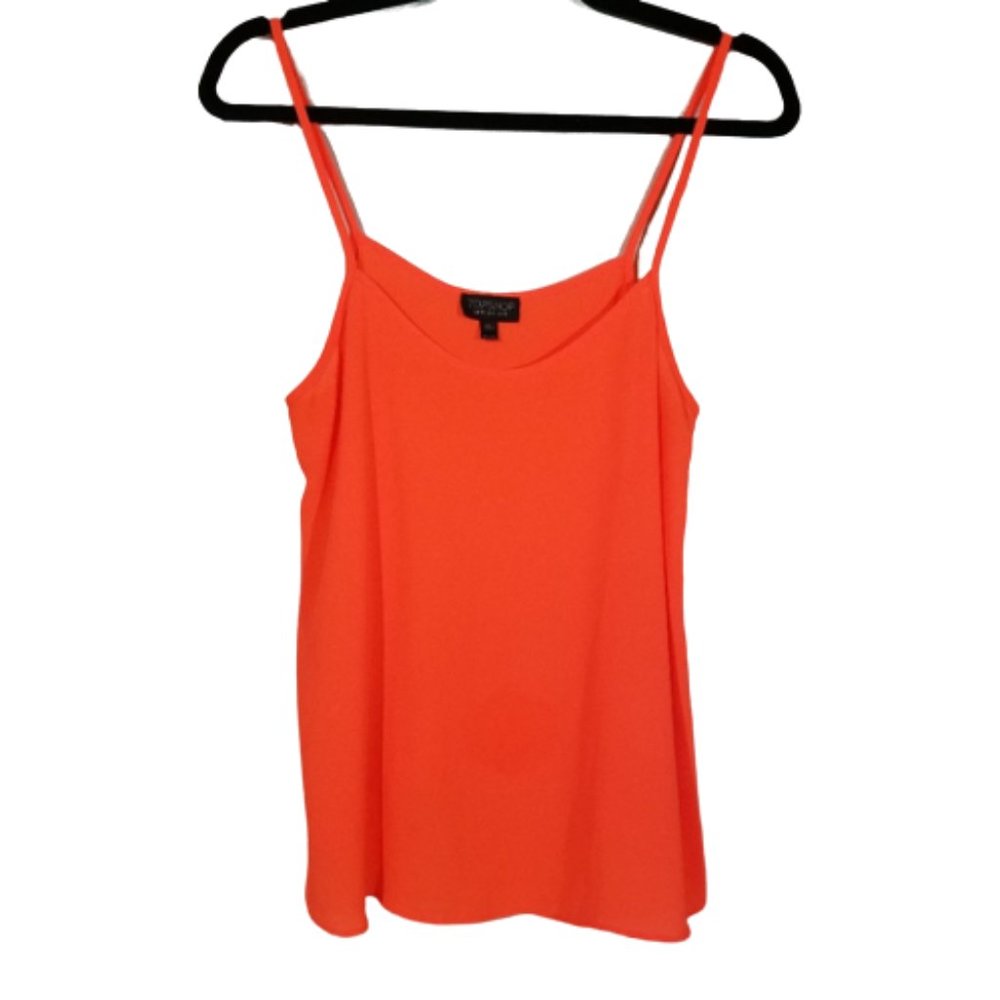 Topshop Neon Orange Cami Small